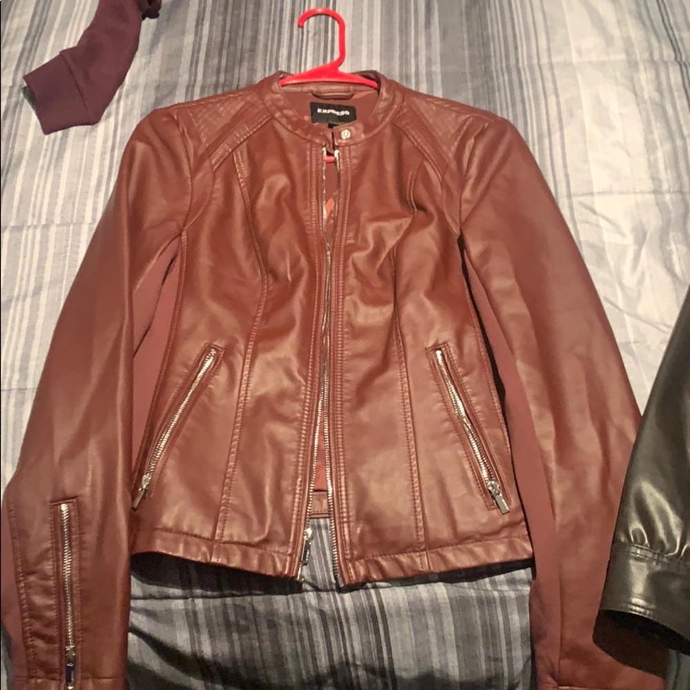 Express leather jacket.